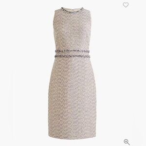 J.Crew | Twinkle Tweed Metallic Sheath Dress | Size 8 | Sleeveless Party